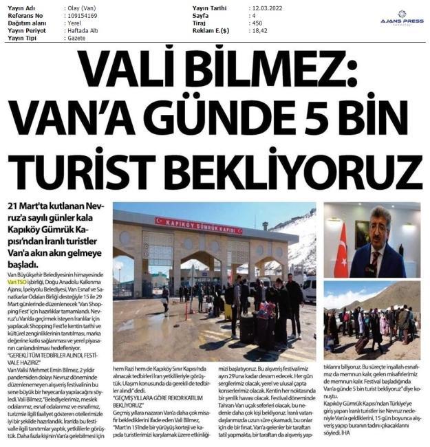 VALİ BİLMEZ: