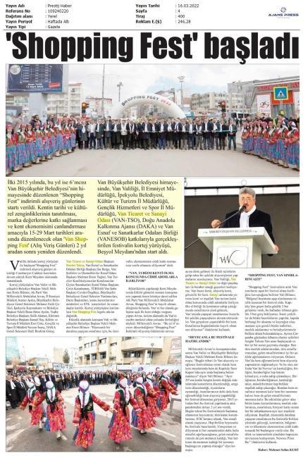 'SHOPPİNG FEST'BAŞLADI