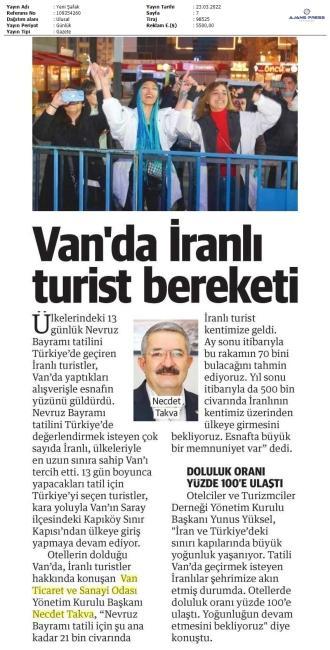 VAN'DA İRANLI TURİST BEREKETİ