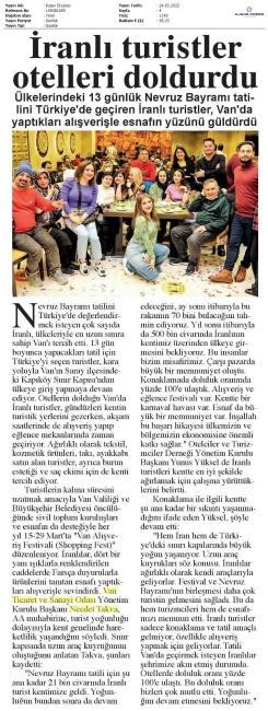 İRANLI TURİSTLER OTELLERİ DOLDURDU