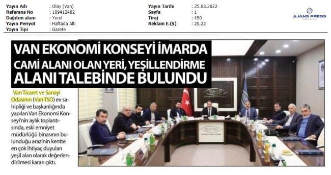 ALANI TALEBİNDE BULUNDU