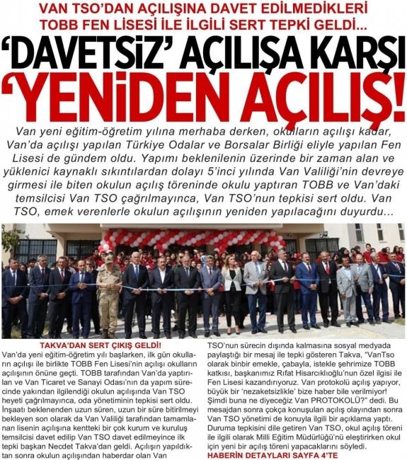 YENİDEN AÇILIŞ
