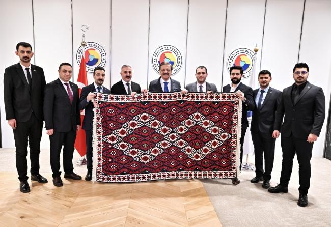 ZİYARET TOBB Van GGK'dan Başkan Hisarcıklıoğlu'na ziyaret