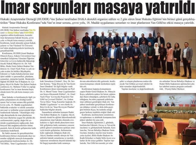 İMAR SORUNLARI MASAYA YATIRILDI