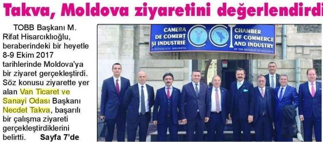 TAKVA, MOLDOVA ZİYARETİNİ DEĞERLENDİRDİ