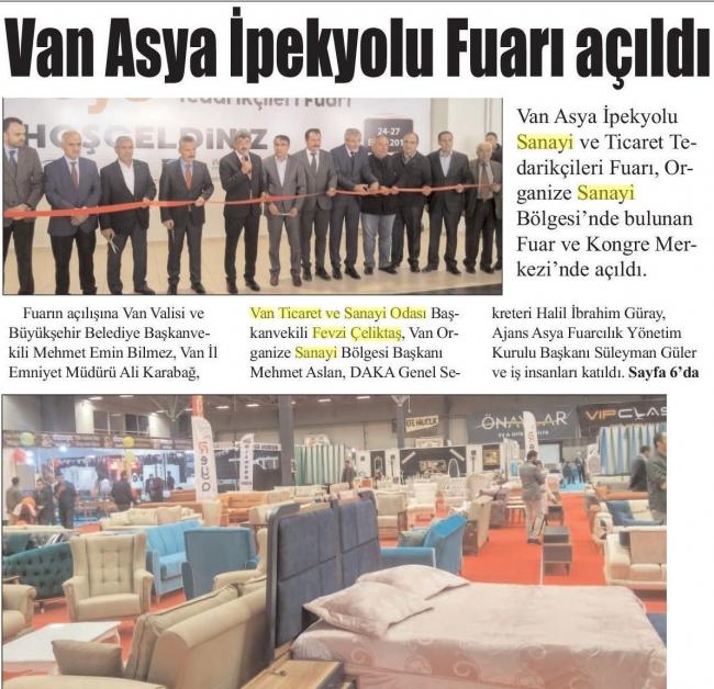 VAN ASYA İPEKYOLU FUARI AÇILDI