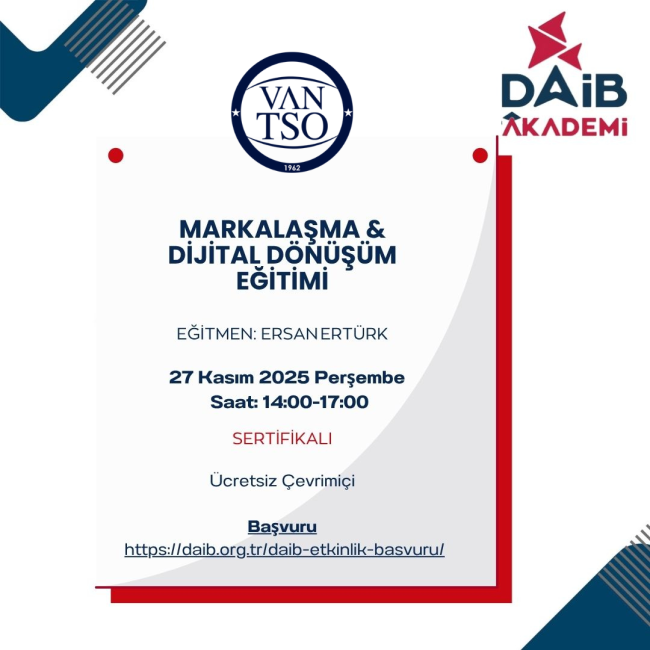 Markalaşma & Dijital Dönüşüm Eğitimi Hk.