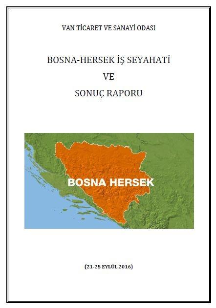 BOSNA HERSEK ÇALIŞMA PROGRAMI SONUÇ RAPORU