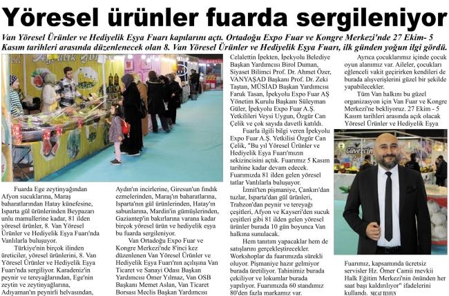 YÖRESEL ÜRÜNLER FUAR'DA SERGİLENİYOR