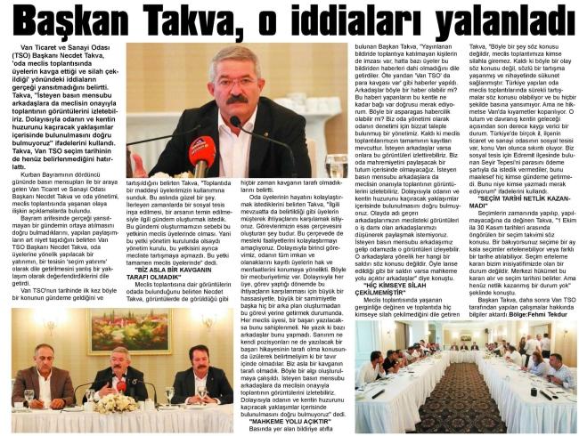 TSO BAŞKANI TAKVA O İDDİALARI YALANLADI