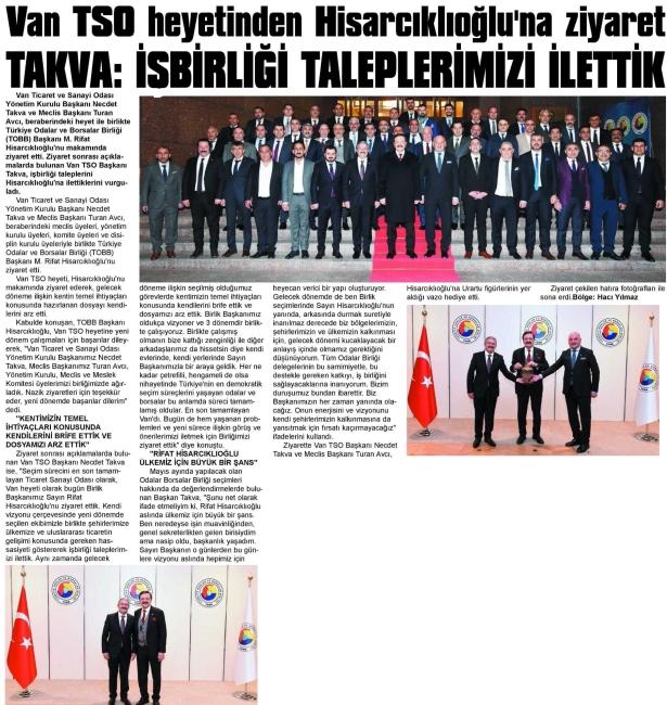 TAKVA: İŞBİRLİĞİ TALEPLERİMİZİ İLETTİK