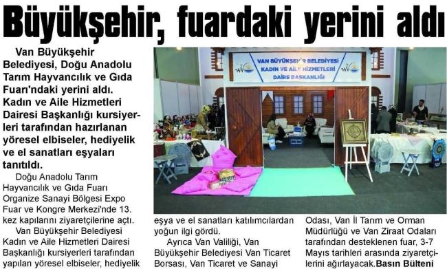 BÜYÜKŞEHİR FUARDAKİ YERİNİ ALDI