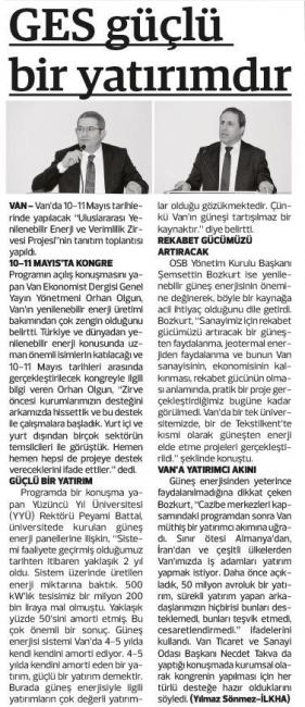 GES GÜÇLÜ BİR YATIRIMDIR