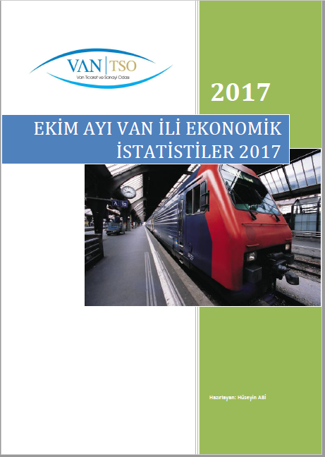 EKİM AYI VAN İLİ EKONOMİK İSTATİSTİKLER 2017