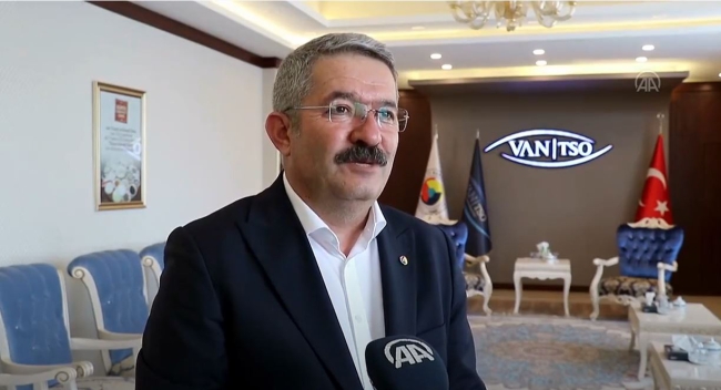Van TSO Başkanı Necdet Takva Anadolu Ajansı'na konuştu