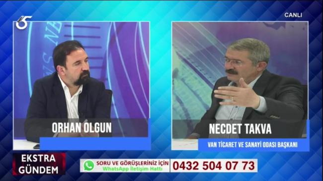 BAŞKAN TAKVA KANAL 65'İN CANLI YAYIN KONUĞU OLDU