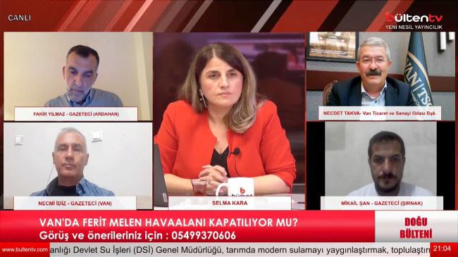 Başkan Takva Bülten TV'nin canlı yayın konuğu oldu