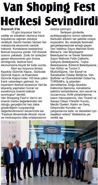 VAN SHOPİNG FEST HERKESİ SEVİNDİRDİ