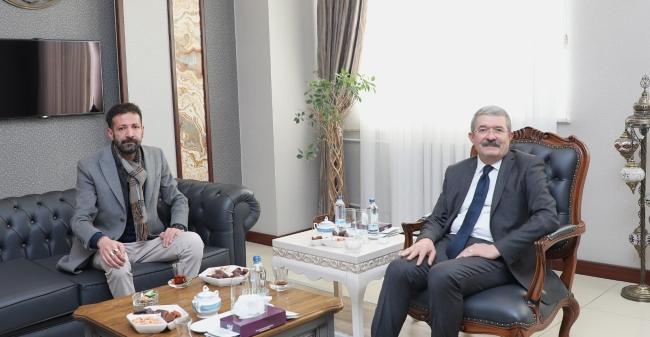 ZİYARET   Faruk Ögünmez'den Başkan Takva'ya ziyaret