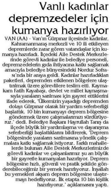 VANLILAR DEPREMZEDELERİ EVLERİNDE MİSAFİR ETMEK İSTİYOR