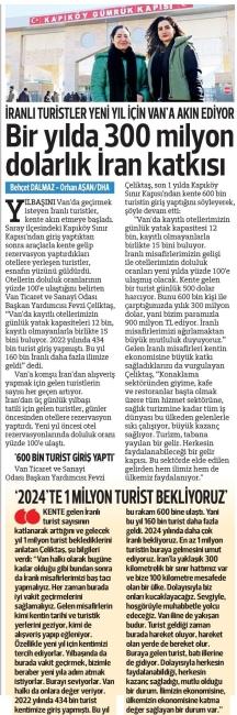 BİR YILDA. 300 MİLYON DOLARLIK İRAN KATKISI