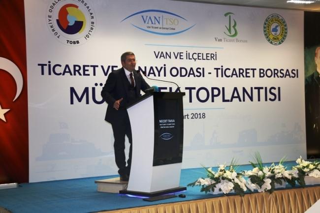 VAN VE İLÇELER TİCARET VE SANAYİ ODASI -TİCARET BORSASI MÜŞTEREK TOPLANTISI