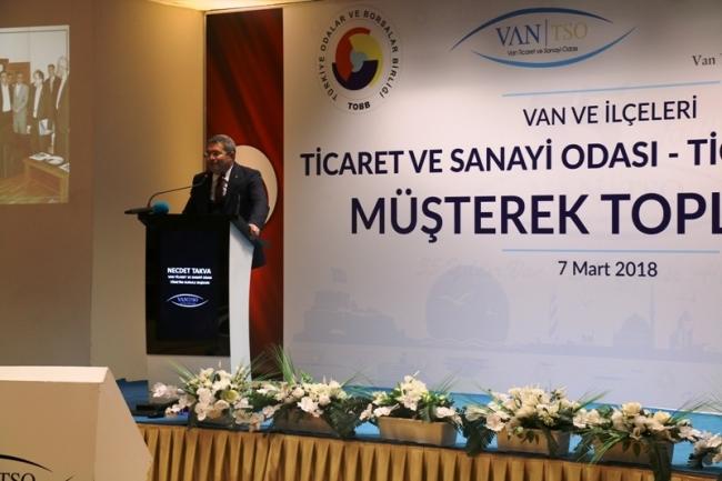 VAN VE İLÇELER TİCARET VE SANAYİ ODASI -TİCARET BORSASI MÜŞTEREK TOPLANTISI