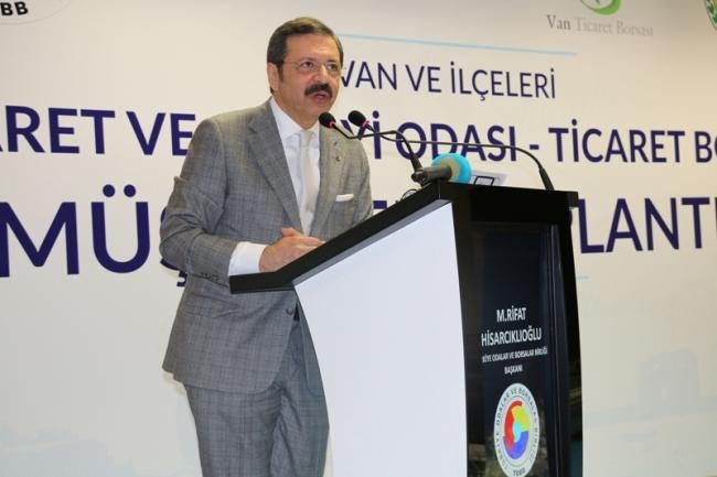 VAN VE İLÇELER TİCARET VE SANAYİ ODASI -TİCARET BORSASI MÜŞTEREK TOPLANTISI