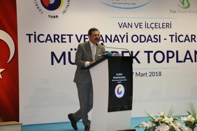 VAN VE İLÇELER TİCARET VE SANAYİ ODASI -TİCARET BORSASI MÜŞTEREK TOPLANTISI