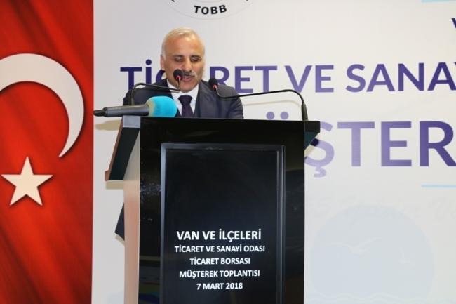 VAN VE İLÇELER TİCARET VE SANAYİ ODASI -TİCARET BORSASI MÜŞTEREK TOPLANTISI