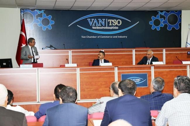 VALİ ZORLUOĞLU VAN TSO MECLİS TOPLANTISINA KATILDI