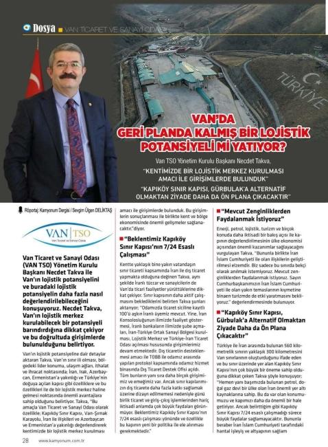 VAN'DA GERİ PLANDA KALMIŞ BİR LOJİSTİK POTANSİYELİ Mİ YATIYOR ?