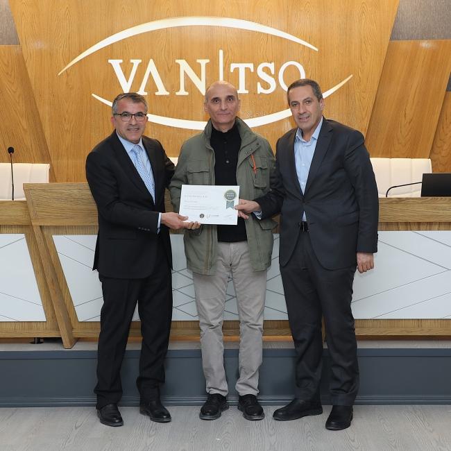 Sertifika Töreni Van TSO'da Hakemler Eğitimi Sertifika Töreni düzenlendi