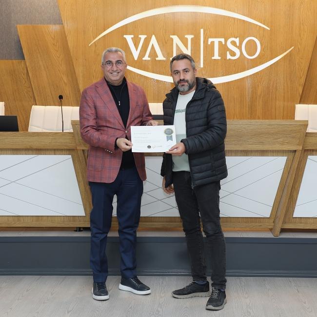 Sertifika Töreni Van TSO'da Hakemler Eğitimi Sertifika Töreni düzenlendi