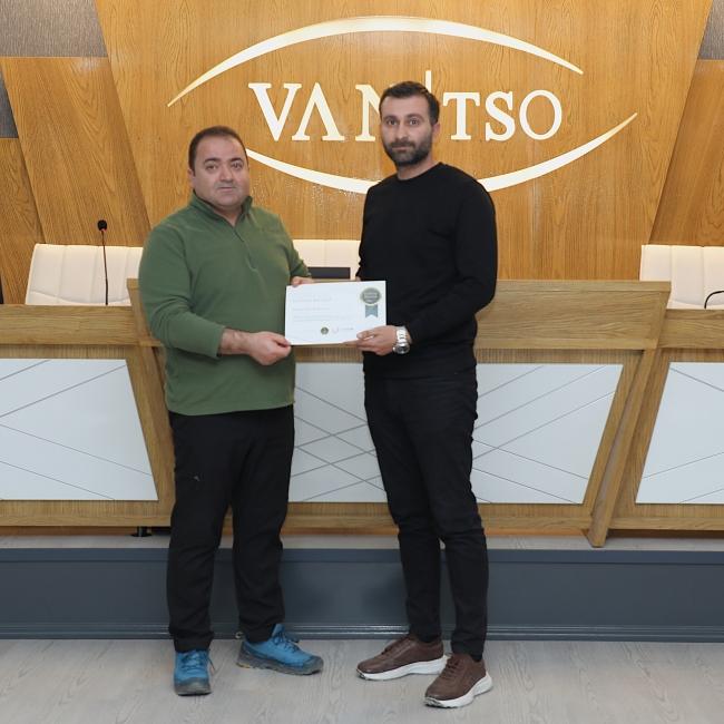 Sertifika Töreni Van TSO'da Hakemler Eğitimi Sertifika Töreni düzenlendi