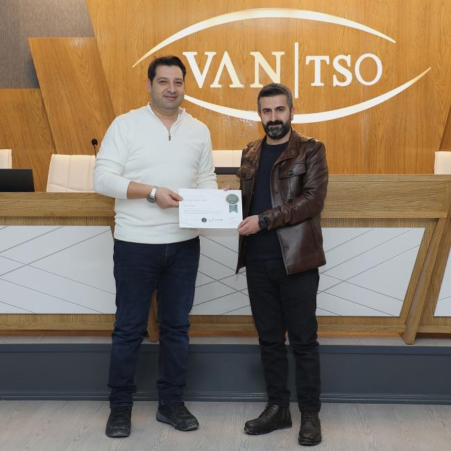 Sertifika Töreni Van TSO'da Hakemler Eğitimi Sertifika Töreni düzenlendi