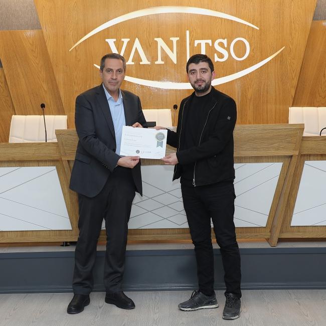 Sertifika Töreni Van TSO'da Hakemler Eğitimi Sertifika Töreni düzenlendi