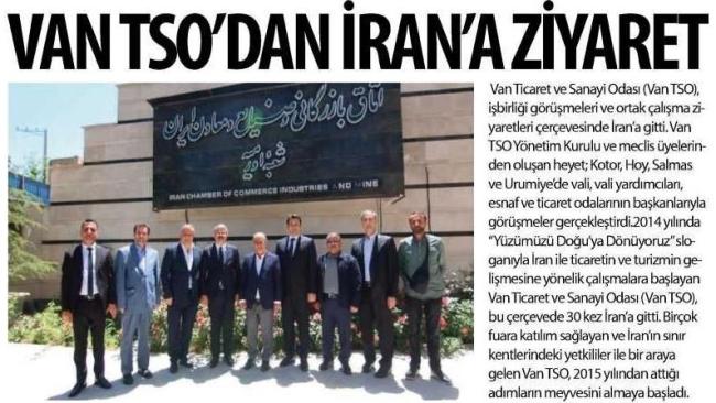 VANTSO DAN İRANA ZİYARET