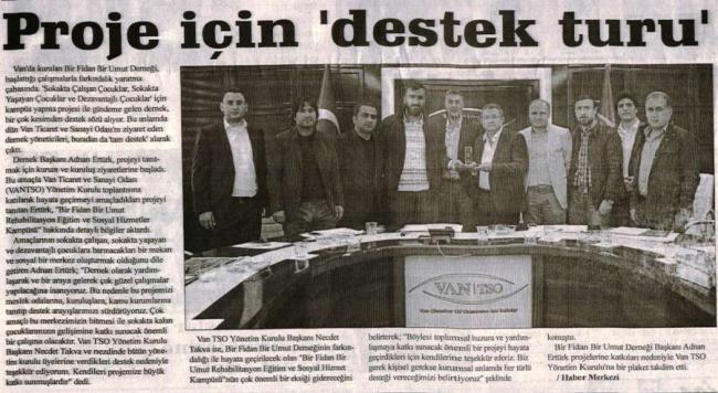 PROJE İÇİN DESTEK TURU