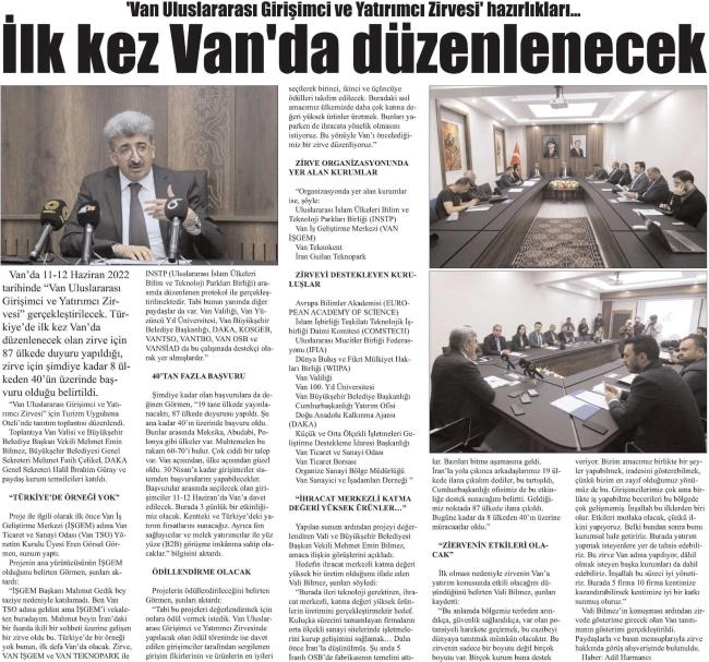 İLK KEZ VAN DA DÜZENLENECEK