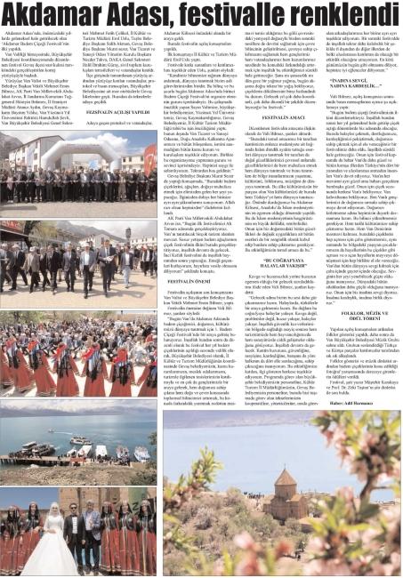 AKDAMAR ADASI FESTİVALLE RENKLENDİ