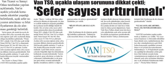 SEFER SAYISI ARTTIRILMALI