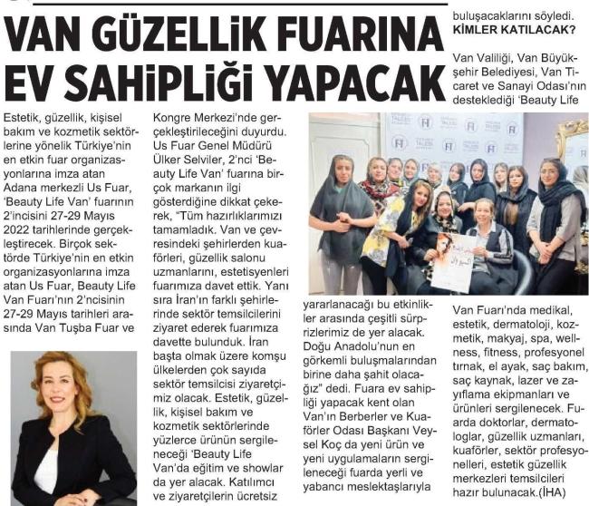 VAN GÜZELLİK FUARINA EV SAHİPLİĞİ YAPACAK