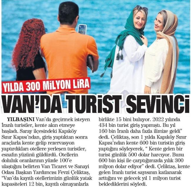 VAN'DA TURİST SEVİNCİ