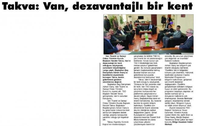 Takva : Van dezavantajlı bir kent
