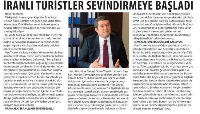 İRANLI TURİSTLER SEVİNDİRMEYE BAŞLADI