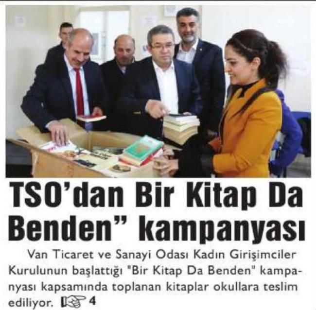 TSO'DAN BİR KİTAP 'DA BENDEN KAMPANYASI