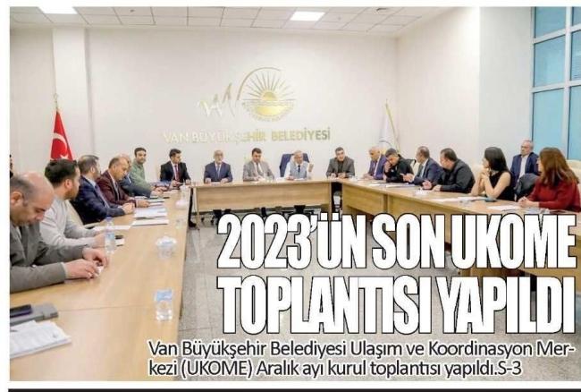 2023 ÜN SON UKOME TOPLANTISI YAPILDI