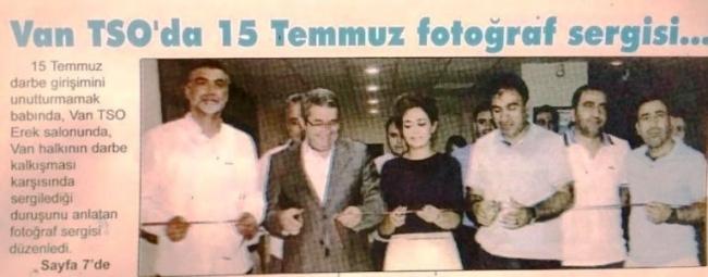 Van TSO' da 15 Temmuz fotoğraf sergisi.