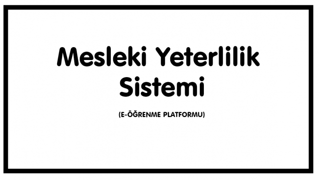 Mesleki Yeterlilik Sistemi